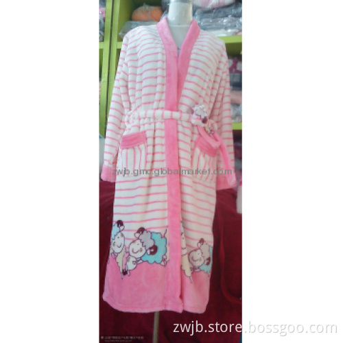 Zhongwang-094 Lady\'s bathrobe/nightgown flannel